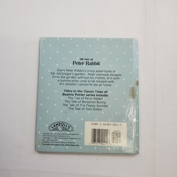 Vintage The Tale Of Peter Rabbit by Beatrix Potter Harcover Book - Picture 5 of 6